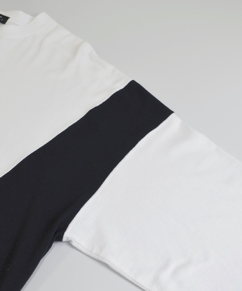 Confirm(コンファーム)の「Confirm / コンファーム サイド切り替えビッグシルエットロンT(Tシャツ/カットソー・メンズ・ホワイト/ブラック/ホワイト系その他・FREE)」の6枚目の写真