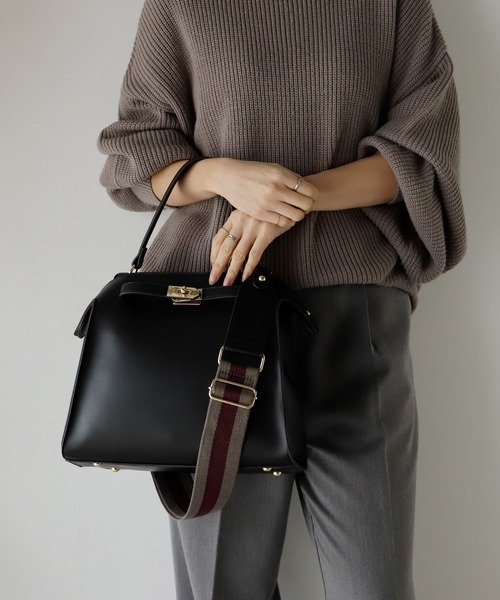 VitaFelice（ヴィータフェリーチェ）の「ワンハンドル2wayトートバッグ（トートバッグ・レディース・グレー/ブラウン/ブルー系その他/モカ/ブラック/キャメル/アイボリー・FREE）」の3枚目の写真