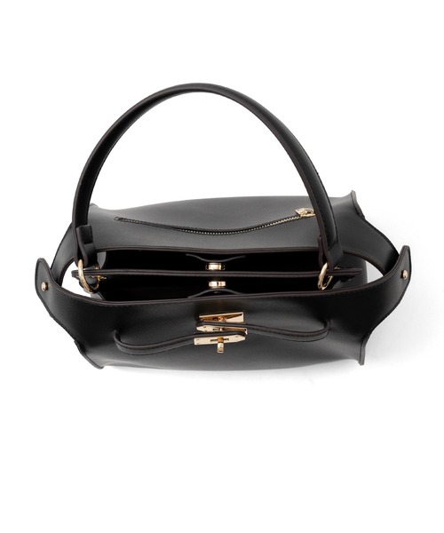 VitaFelice（ヴィータフェリーチェ）の「ワンハンドル2wayトートバッグ（トートバッグ・レディース・グレー/ブラウン/ブルー系その他/モカ/ブラック/キャメル/アイボリー・FREE）」の19枚目の写真