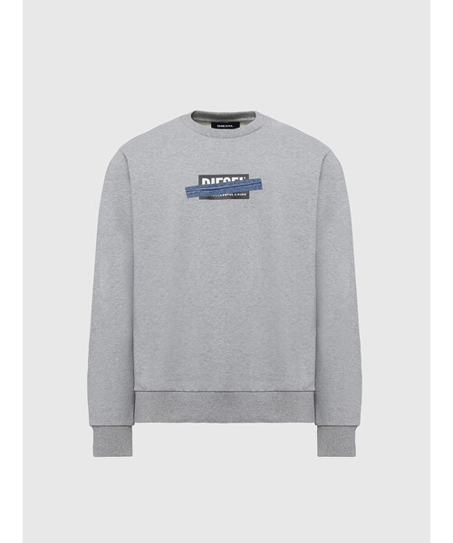 新品タグ付き　DIESEL　ディーゼル　スウェット　スパンコール　ボックスロゴ DIESEL ディーゼル スウェットプルパーカー ボックスロゴ