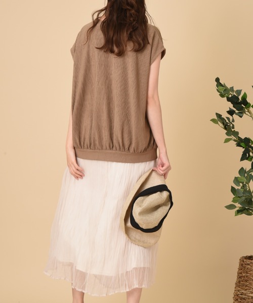 INTERPLANET（インタープラネット）の「リネン風冷感キャペリンＨＡＴ（ハット・レディース・キャメル/ブラウン・フリー）」の12枚目の写真