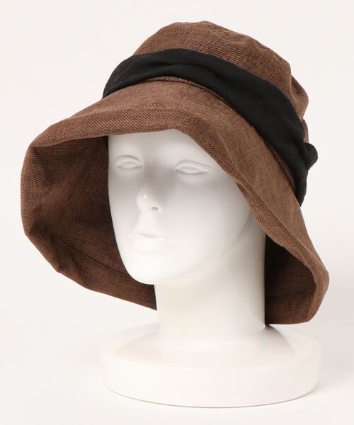 INTERPLANET（インタープラネット）の「リネン風冷感キャペリンＨＡＴ（ハット・レディース・キャメル/ブラウン・フリー）」の14枚目の写真