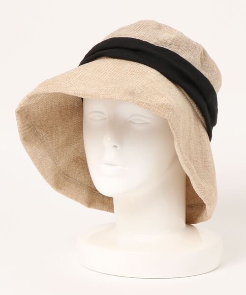 INTERPLANET（インタープラネット）の「リネン風冷感キャペリンＨＡＴ（ハット・レディース・キャメル/ブラウン・フリー）」の15枚目の写真