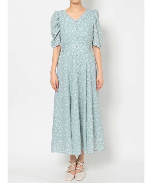 dazzlin（ダズリン）の「ビーズフラワーVネックワンピース（ワンピース・レディース・ブラック/イエロー/ブルー/アイボリー・FREE）」の13枚目の写真