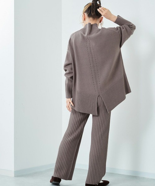 cepo(セポ)の「バックスリットタートルニット+ニットパンツセットアップ(その他パンツ・レディース・グレー/オフホワイト/ミント・M)」の21枚目の写真