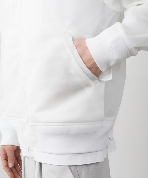 ATTACHMENT（アタッチメント）の「PE JERSEY MA-1（MA-1・メンズ・ホワイト/ブラック/ライトグレー・1/2）」の9枚目の写真