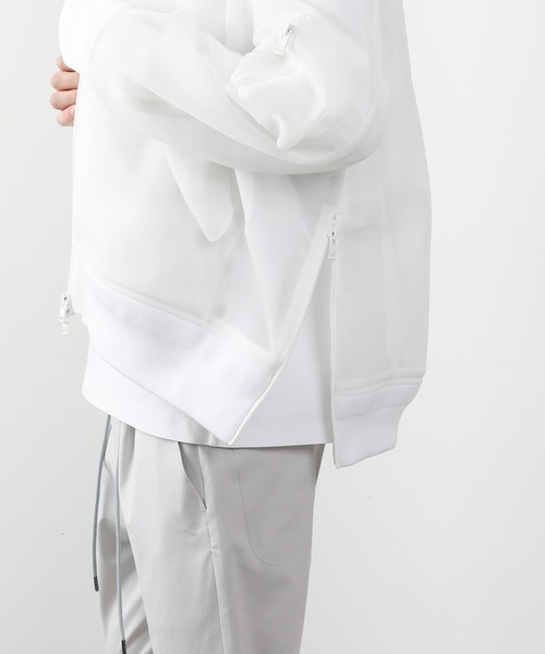 ATTACHMENT（アタッチメント）の「PE JERSEY MA-1（MA-1・メンズ・ホワイト/ブラック/ライトグレー・1/2）」の12枚目の写真