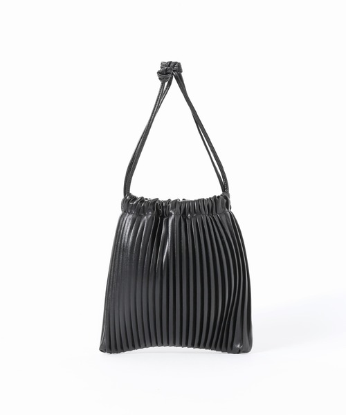 JOURNAL STANDARD relume（ジャーナルスタンダード　レリューム）の「RELUME プリーツバッグ◆（ショルダーバッグ・レディース・ブラック/ナチュラル/グレー・FREE）」の10枚目の写真