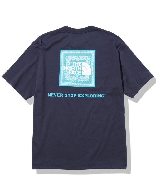 THE NORTH FACE（ザノースフェイス）の「THE NORTH FACE/ノースフェイス バンダナスクエアロゴ プリントTシャツ NT32108（Tシャツ/カットソー・メンズ・ホワイト/ブラック/ネイビー/グレー/ホワイト系その他/ネイビー系1・S/M/L/XL）」の6枚目の写真