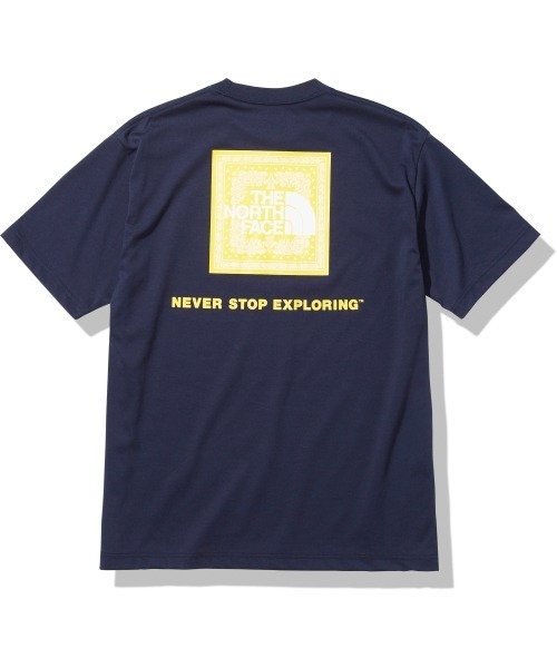 THE NORTH FACE（ザノースフェイス）の「THE NORTH FACE/ノースフェイス バンダナスクエアロゴ プリントTシャツ NT32108（Tシャツ/カットソー・メンズ・ホワイト/ブラック/ネイビー/グレー/ホワイト系その他/ネイビー系1・S/M/L/XL）」の5枚目の写真