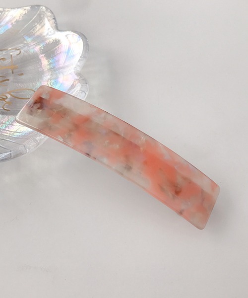 florist（フローリスト）の「【10色展開】アセチのべっ甲ヘアクリップ（バレッタ/ヘアクリップ・レディース・ピンク/マスタード/グリーン/キャメル/アイボリー/ライトパープル/ホワイト/チェリーピンク/クリアブラウン/ベージュ・FREE）」の10枚目の写真