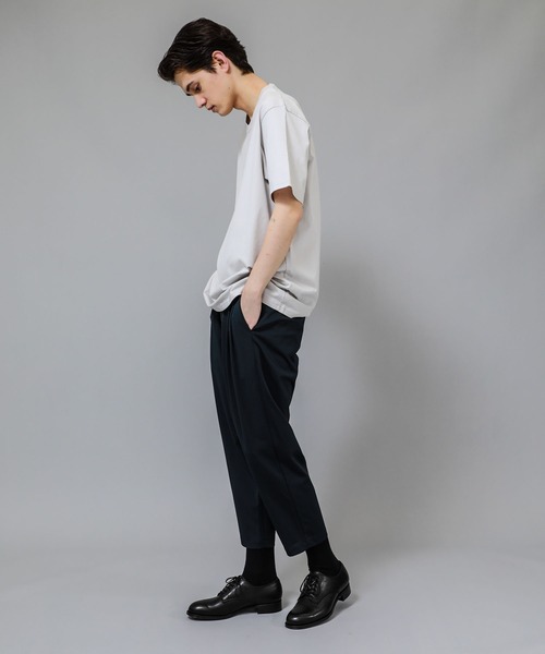 ATTACHMENT（アタッチメント）の「STUDIOUS別注 ギザシルキーカットソー（Tシャツ/カットソー・メンズ・ホワイト/ブラック/ライトグレー/ダークグリーン・1/3/2）」の7枚目の写真