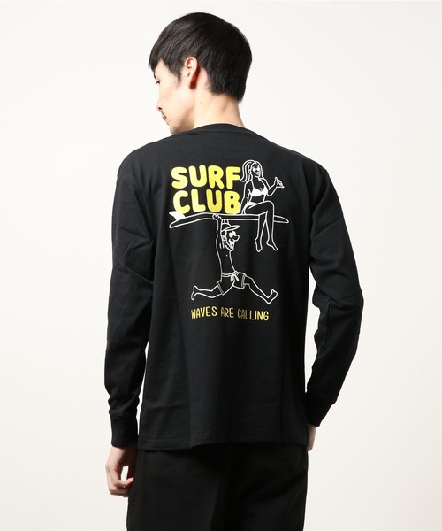 sunny branch（サニーブランチ）の「【RDS】サーフデザインバックプリントT（Tシャツ/カットソー・レディース・グレー/ブラック・LARGE/MEDIUM）」の2枚目の写真