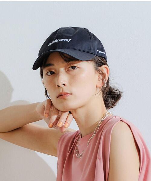 green label relaxing（グリーンレーベルリラクシング）の「[ Tanacana (タナカーナ) ] SC ロゴ キャップ（キャップ・レディース・ブラック/ベージュ・FREE）」の2枚目の写真