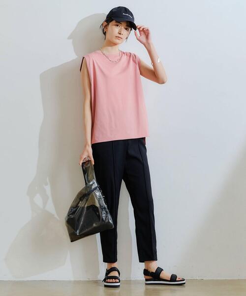 green label relaxing（グリーンレーベルリラクシング）の「[ Tanacana (タナカーナ) ] SC ロゴ キャップ（キャップ・レディース・ブラック/ベージュ・FREE）」の7枚目の写真