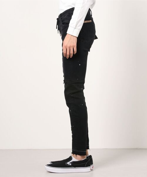 surt(サート)の「SURT(サート)LEOPARD DENIM / レオパードデニム(デニムパンツ・メンズ・ブラック・LARGE/X-LARGE/SMALL/X-SMALL/MEDIUM)」の3枚目の写真