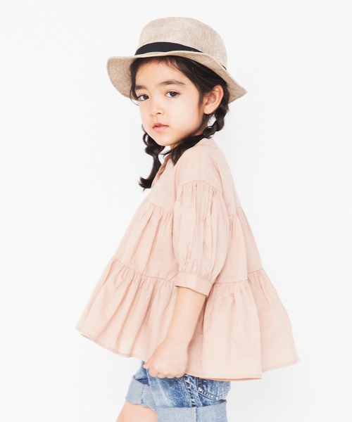 RADCHAP(ラッドチャップ)の「ティアードチュニック(チュニック・キッズ・イエロー/ピンク・100cm/110cm/90cm/140cm/130cm/150cm/120cm)」の4枚目の写真