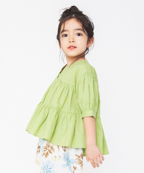 RADCHAP(ラッドチャップ)の「ティアードチュニック(チュニック・キッズ・イエロー/ピンク・100cm/110cm/90cm/140cm/130cm/150cm/120cm)」の21枚目の写真