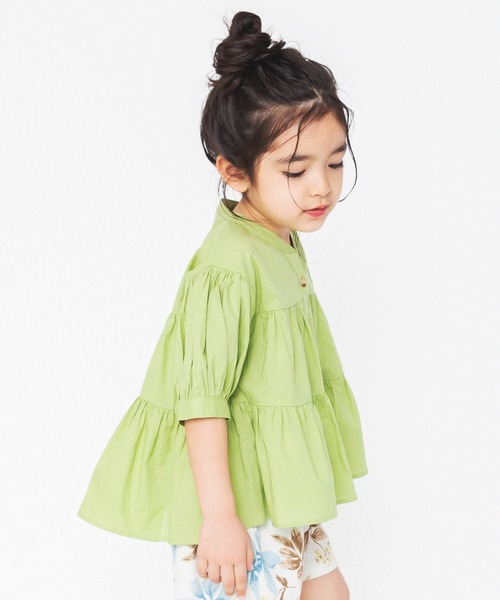 RADCHAP(ラッドチャップ)の「ティアードチュニック(チュニック・キッズ・イエロー/ピンク・100cm/110cm/90cm/140cm/130cm/150cm/120cm)」の7枚目の写真