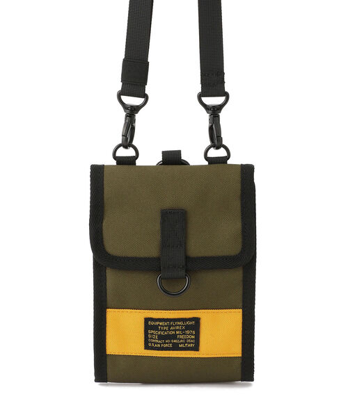 AVIREX（アヴィレックス）の「【バッグ】ダンテⅢ ネックポーチ/DANTEⅢ NECK POUCH/アヴィレックス/AVIREX（ショルダーバッグ・メンズ・ブラック/オリーブ/イエロー・FREE）」の3枚目の写真