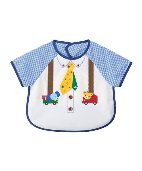 MIKI HOUSE（ミキハウス）の「袖つきエプロン（マグ/哺乳瓶/お食事グッズ・キッズ・レッド/ブルー・ONE SIZE）」の3枚目の写真