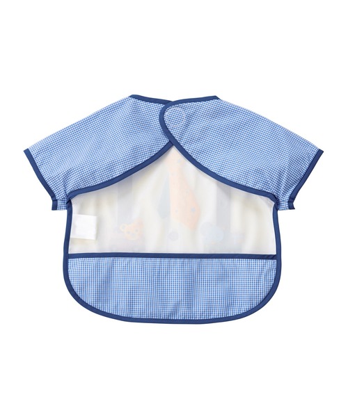 MIKI HOUSE（ミキハウス）の「袖つきエプロン（マグ/哺乳瓶/お食事グッズ・キッズ・レッド/ブルー・ONE SIZE）」の4枚目の写真