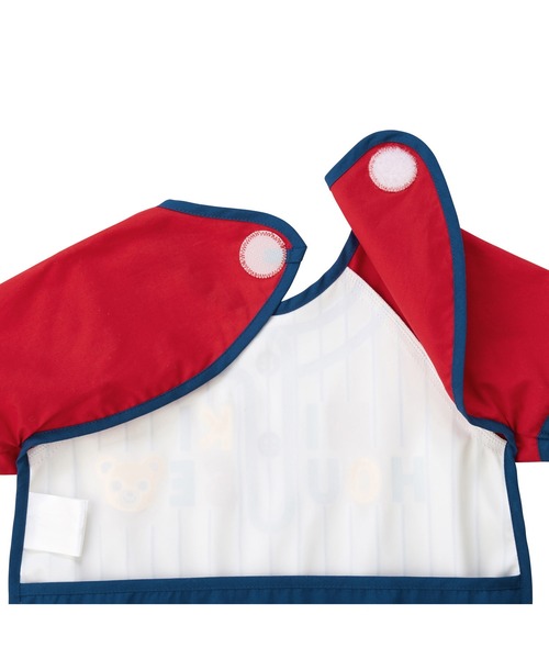 MIKI HOUSE（ミキハウス）の「袖つきエプロン（マグ/哺乳瓶/お食事グッズ・キッズ・レッド/ブルー・ONE SIZE）」の10枚目の写真