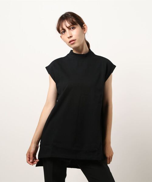 KOBE LETTUCE（コウベレタス）の「選べる2type USAコットンビッグシルエットTシャツ（Tシャツ/カットソー・レディース・ブラック系その他2/イエロー/ブラック系その他/オフホワイト/ブラック系その他3/モカ/イエロー系その他/ブラック/ブラウン系その他/ホワイト系その他・2/1）」の19枚目の写真