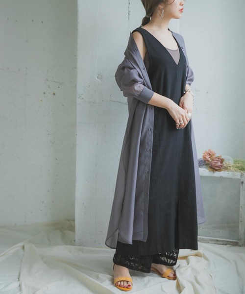 ITEMS URBANRESEARCH（アイテムズ アーバンリサーチ）の「2WAYジャンパースカート（ジャンパースカート・レディース・ブラック/ベージュ/ブラウン・FREE）」の9枚目の写真