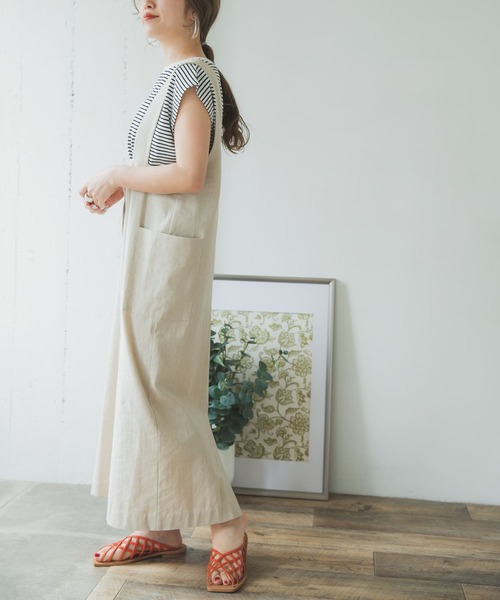 ITEMS URBANRESEARCH（アイテムズ アーバンリサーチ）の「2WAYジャンパースカート（ジャンパースカート・レディース・ブラック/ベージュ/ブラウン・FREE）」の16枚目の写真