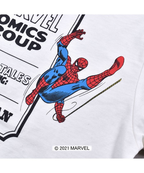 RAD CUSTOM（ラッドカスタム）の「RAD CUSTOM/【MARVEL×RADCUSTOM】MARVEL(マーベル)コラボ スパイダーマン アイアンマン Tシャツ（Tシャツ/カットソー・キッズ・ブラック/ホワイト・130/160/120/150/140）」の14枚目の写真