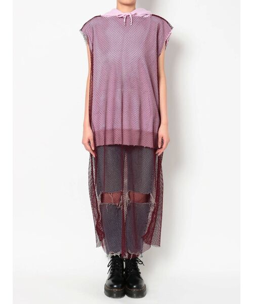 jouetie（ジュエティ）の「メッシュレイヤードノースリフーディ（パーカー・レディース・ブラック/ピンク/ベージュ・MEDIUM）」の20枚目の写真