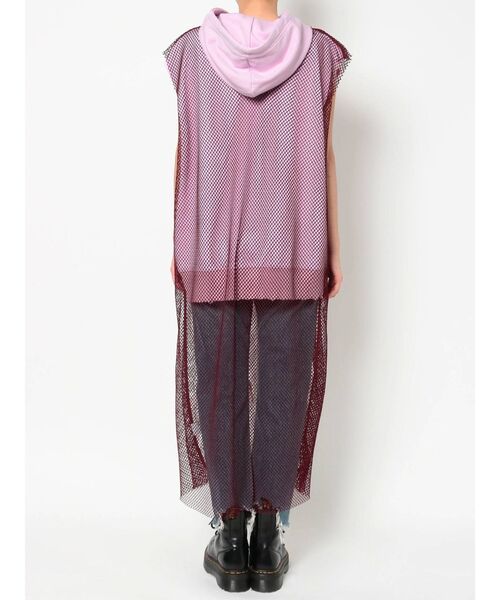 jouetie（ジュエティ）の「メッシュレイヤードノースリフーディ（パーカー・レディース・ブラック/ピンク/ベージュ・MEDIUM）」の11枚目の写真