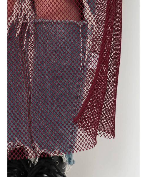 jouetie（ジュエティ）の「メッシュレイヤードノースリフーディ（パーカー・レディース・ブラック/ピンク/ベージュ・MEDIUM）」の6枚目の写真