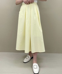 ウエストゴムティアードスカート
