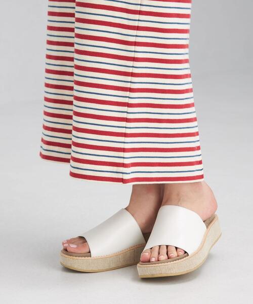 green label relaxing(グリーンレーベルリラクシング)の「SC フライス バックスリット タイト スカート / ボーダー(スカート・レディース・ブラック/ダークグレー/レッド・FREE)」の10枚目の写真