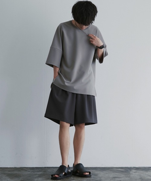 WYM × ATTACHMENT（ウィム×アタッチメント）の「【ATTACHMENT × WYM】EASY WIDE TUCK SHORT（その他パンツ・メンズ・ベージュ/ダークグレー・S/M/L）」の19枚目の写真