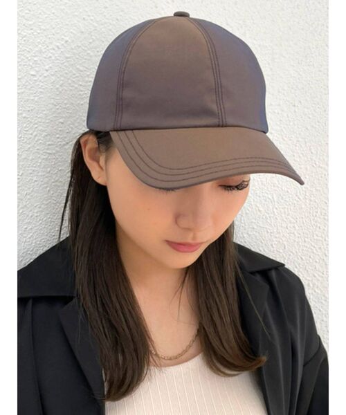 EMODA（エモダ）の「ナイロンキャップ（キャップ・レディース・ブラウン/ブラック/ホワイト・FREE）」の12枚目の写真