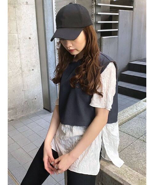 EMODA（エモダ）の「ナイロンキャップ（キャップ・レディース・ブラウン/ブラック/ホワイト・FREE）」の20枚目の写真