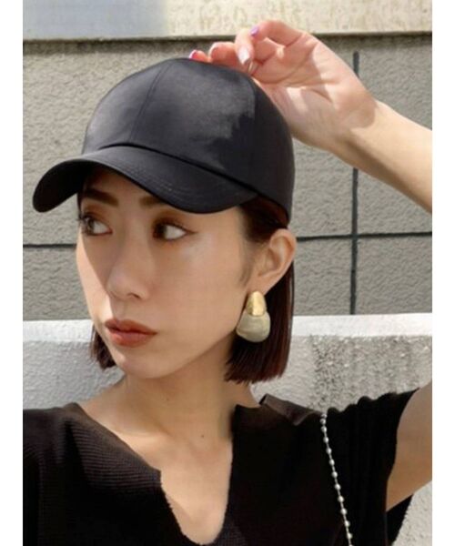 EMODA（エモダ）の「ナイロンキャップ（キャップ・レディース・ブラウン/ブラック/ホワイト・FREE）」の5枚目の写真