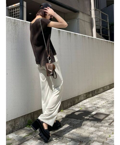 EMODA（エモダ）の「ナイロンキャップ（キャップ・レディース・ブラウン/ブラック/ホワイト・FREE）」の7枚目の写真