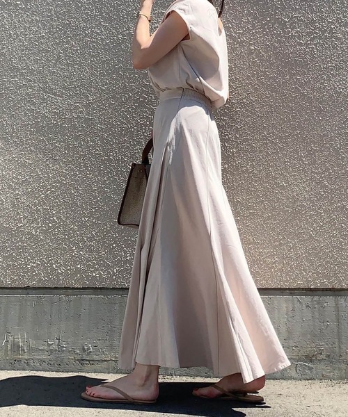 Emma Taylor（エマテイラー）の「カットソーイージーセットアップ（ワンピース・レディース・ベージュ/チャコールグレー/ピンク系その他・FREE）」の3枚目の写真