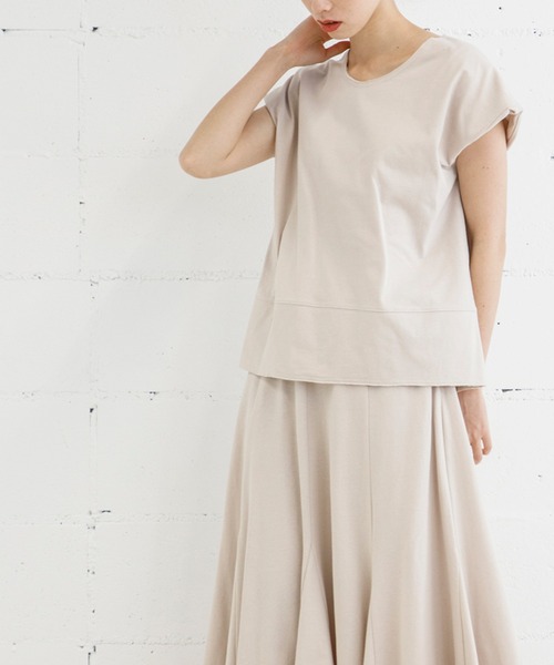 Emma Taylor（エマテイラー）の「カットソーイージーセットアップ（ワンピース・レディース・ベージュ/チャコールグレー/ピンク系その他・FREE）」の21枚目の写真