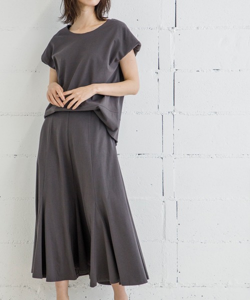 Emma Taylor（エマテイラー）の「カットソーイージーセットアップ（ワンピース・レディース・ベージュ/チャコールグレー/ピンク系その他・FREE）」の15枚目の写真