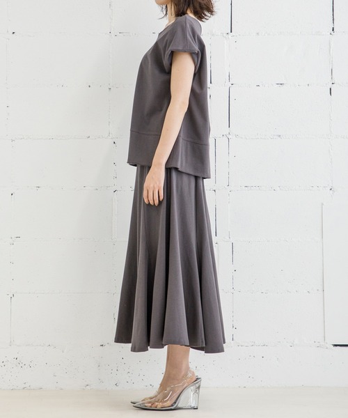 Emma Taylor（エマテイラー）の「カットソーイージーセットアップ（ワンピース・レディース・ベージュ/チャコールグレー/ピンク系その他・FREE）」の22枚目の写真