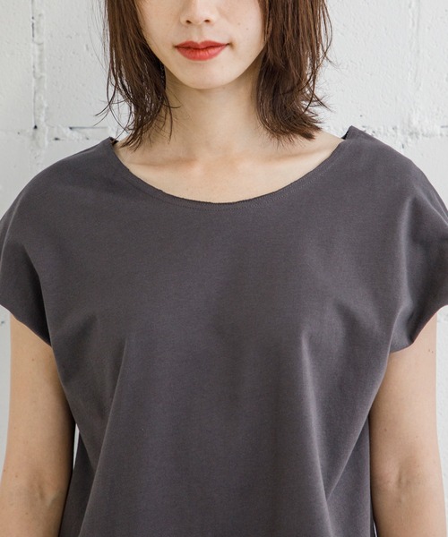 Emma Taylor（エマテイラー）の「カットソーイージーセットアップ（ワンピース・レディース・ベージュ/チャコールグレー/ピンク系その他・FREE）」の12枚目の写真