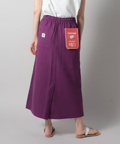 FREDY MAC（フレディーマック）の「【FREDYMAC SUNDAY TOOLS WEAR】シェフスカート（スカート・レディース・イエロー/アイボリー/インディゴブルー/パープル・MEDIUM）」の3枚目の写真