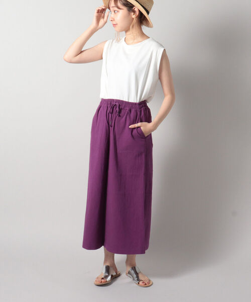 FREDY MAC（フレディーマック）の「【FREDYMAC SUNDAY TOOLS WEAR】シェフスカート（スカート・レディース・イエロー/アイボリー/インディゴブルー/パープル・MEDIUM）」の8枚目の写真