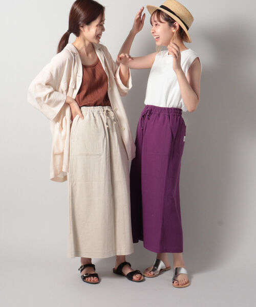 FREDY MAC（フレディーマック）の「【FREDYMAC SUNDAY TOOLS WEAR】シェフスカート（スカート・レディース・イエロー/アイボリー/インディゴブルー/パープル・MEDIUM）」の6枚目の写真