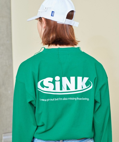 SINK kotohayokozawa（シンク コトハヨコザワ）の「OUR LONG SLEEVE T（Tシャツ/カットソー・レディース・ホワイト/グレー/グリーン・M/L）」の8枚目の写真